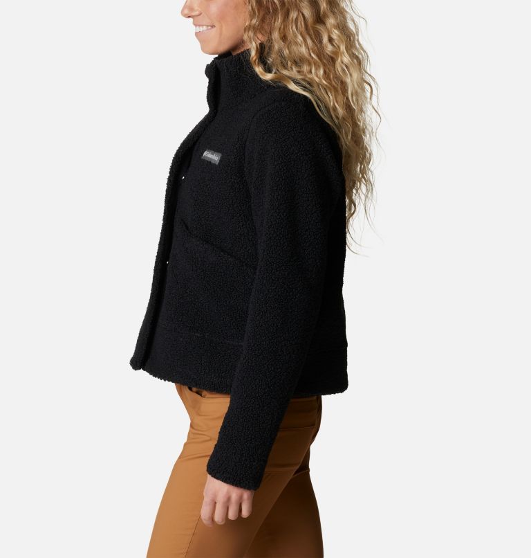 Thumbnail: Women's Panorama Snap Fleece Jacket, Color: Black, image 3