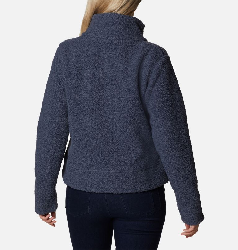 Women's Panorama Snap Fleece Jacket, Color: Nocturnal, image 2