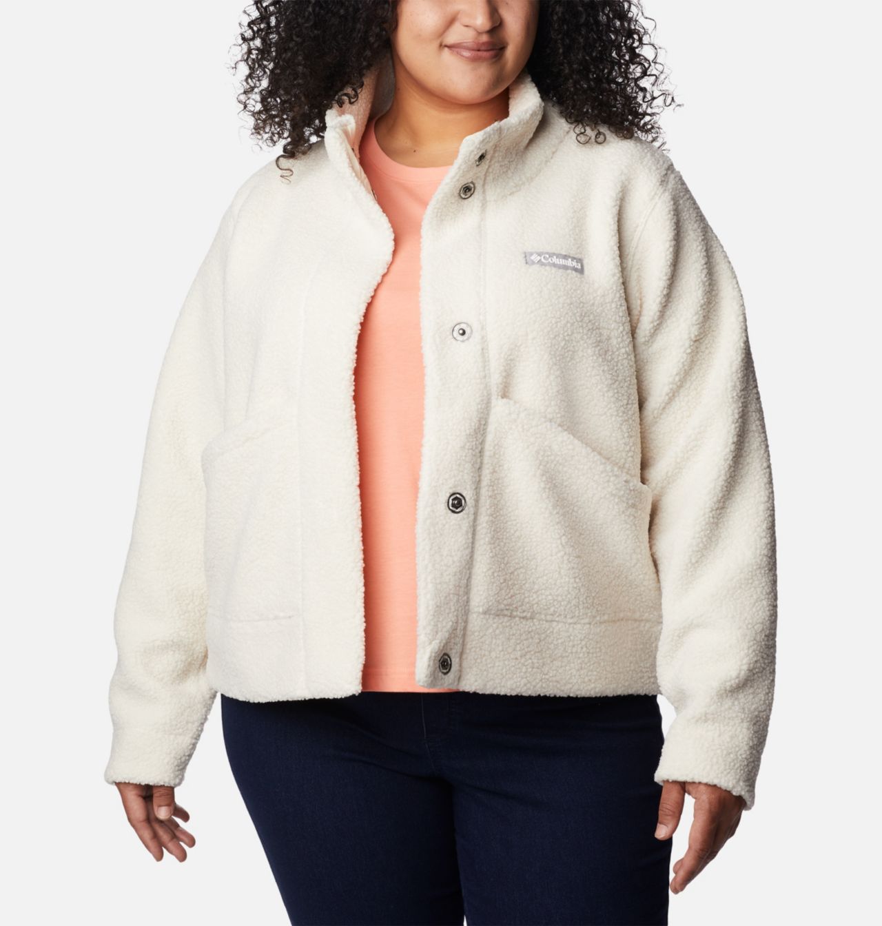 Women's Panorama™ Snap Fleece Jacket - Plus Size 6