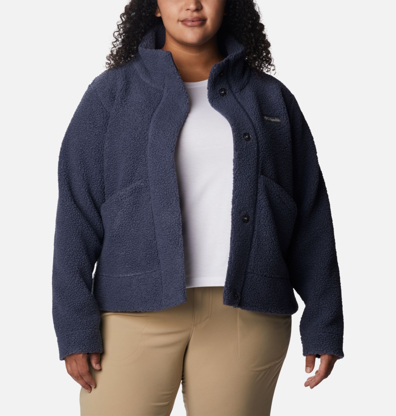 Women's Panorama™ Snap Fleece Jacket - Plus Size 6