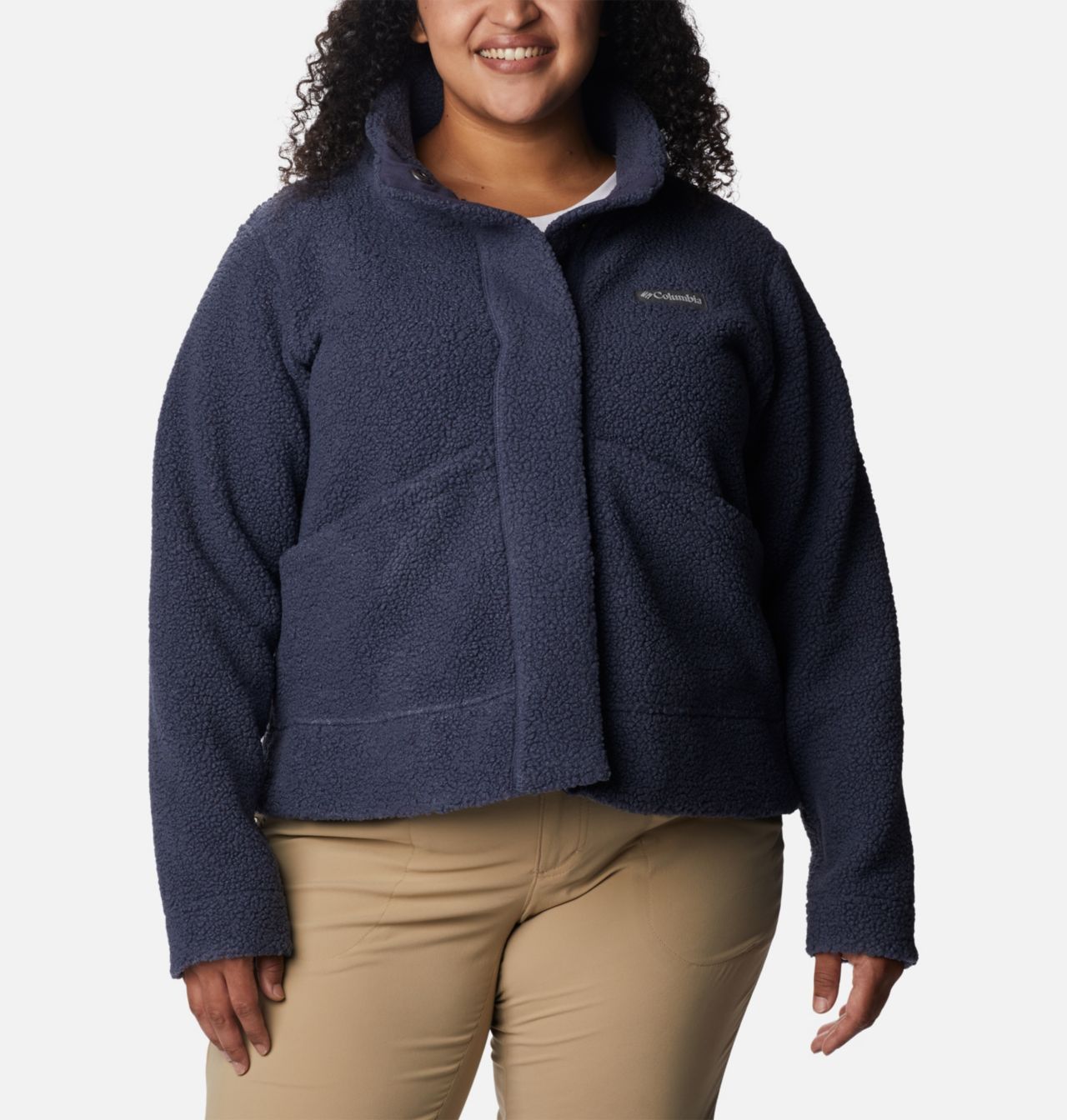 Women's Panorama™ Snap Fleece Jacket - Plus Size 1