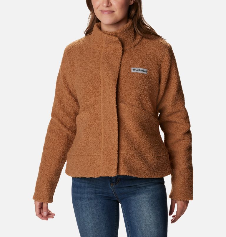 Panorama Snap Fleece Jacket | 224 | S, Color: Camel Brown, image 1