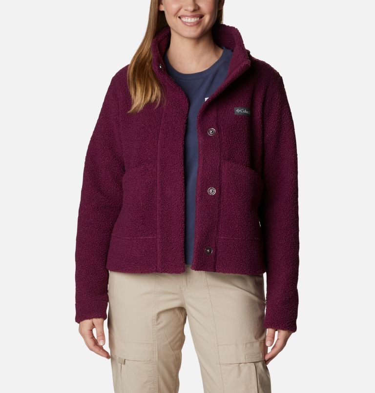 Panorama Snap Fleece Jacket | 616 | XL, Color: Marionberry, image 6