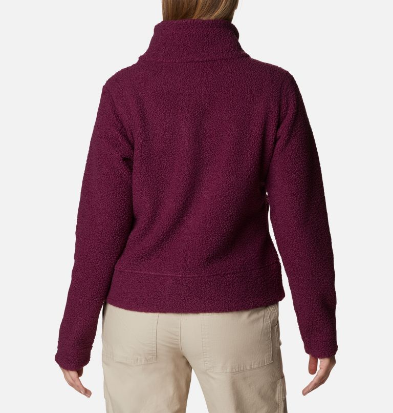 Thumbnail: Women's Panorama Snap Fleece Jacket, Color: Marionberry, image 2