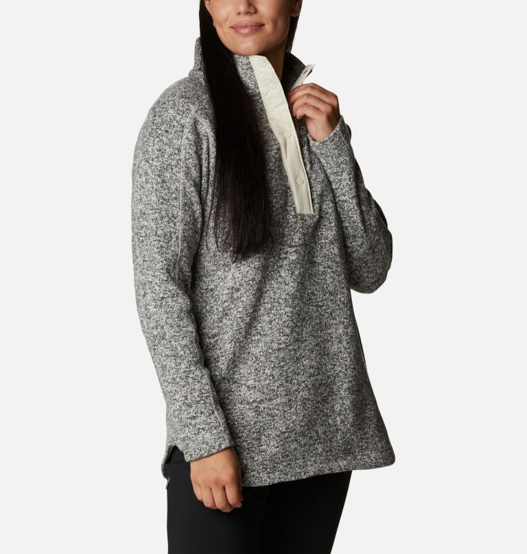 Thumbnail: Tunique en polaire Sweater Weather Femme, Color: Chalk Heather, image 5