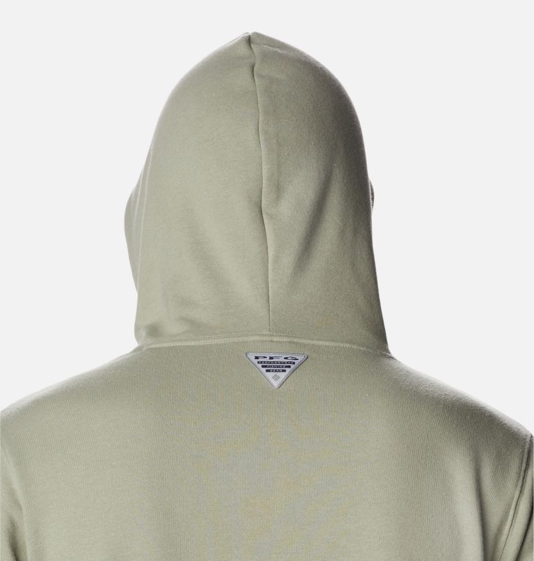 Men's PFG University Hoodie, Color: Safari, Metal Bass, image 5