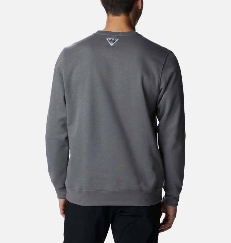 Chandail ras du cou PFG Stacked Logo Homme – Grande taille , Color: City Grey, White, image 2