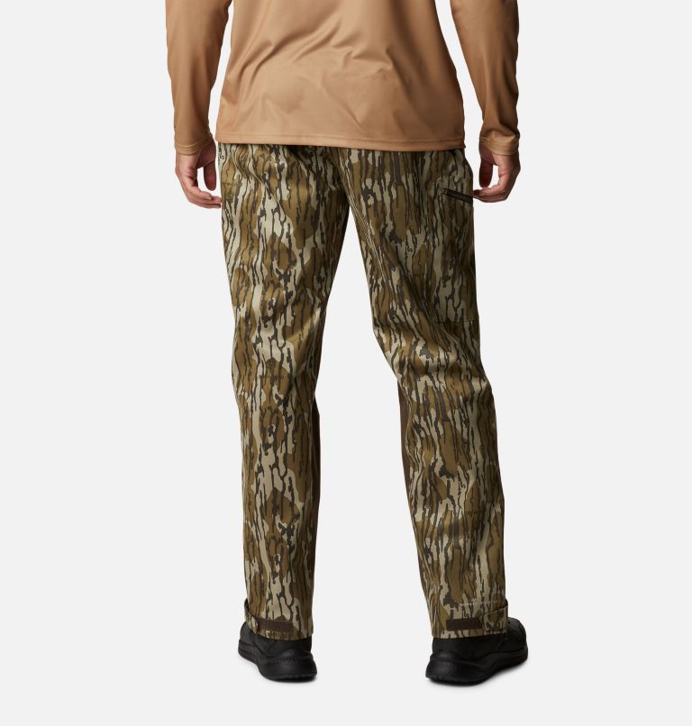 Men's PHG Trophy Rack Silent Rain Pants, Color: Mossy Oak Bottomland, image 2
