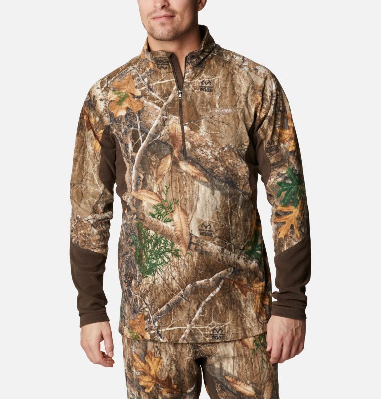 Haut polaire à zip 1/4 Trophy Rack Omni-Heat Helix Homme, Color: Realtree Edge, image 1