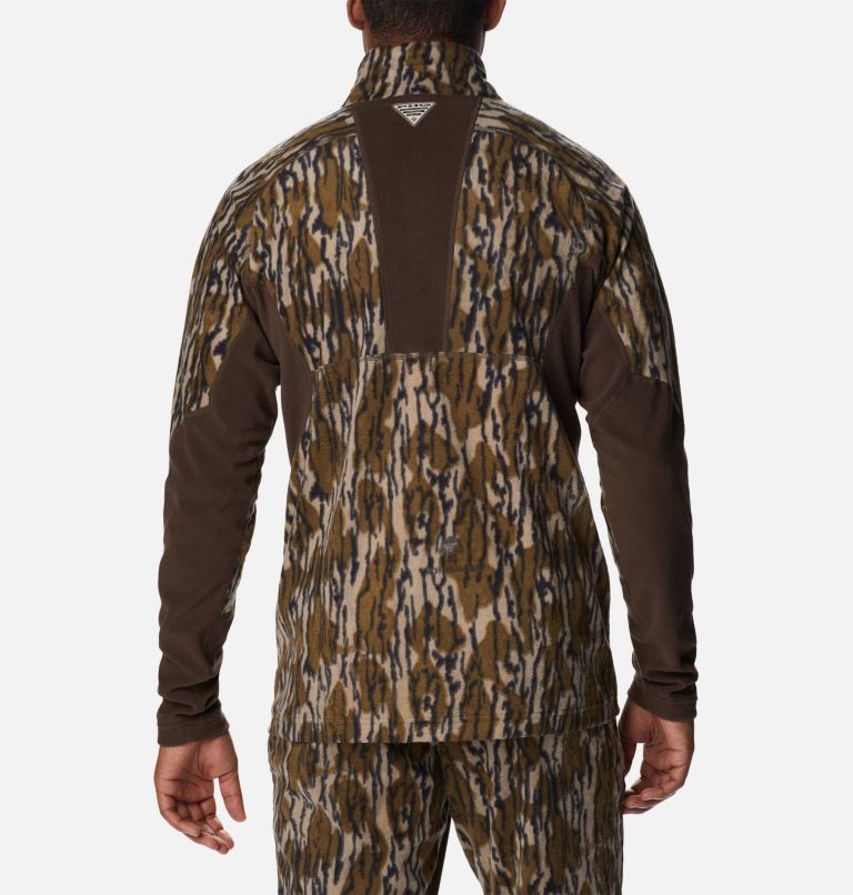 Men's Trophy Rack Omni-Heat Helix Fleece Quarter Zip Pullover, Color: Mossy Oak Bottomland, image 2
