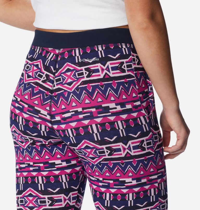 Women's Holly Hideaway Leggings, Color: Dark Sapphire 80s Stripe, image 5