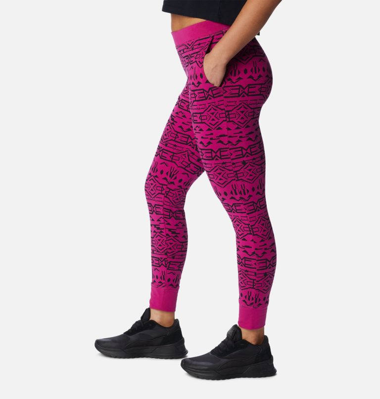 Holly Hideaway Legging | 666 | M, Color: Wild Fuchsia 80s Stripe Tonal, image 3