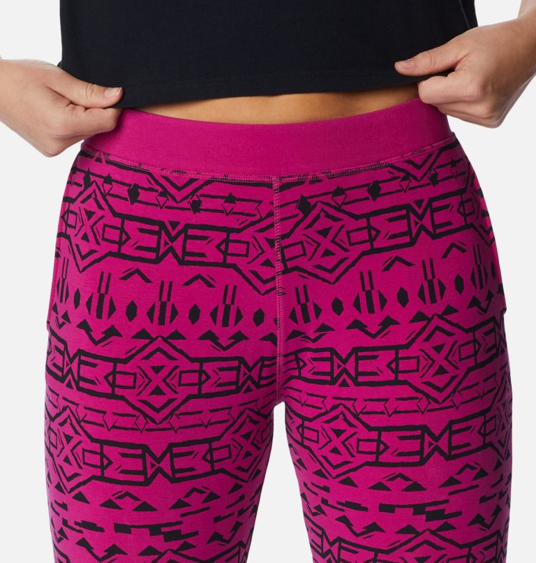 Holly Hideaway Legging | 666 | M, Color: Wild Fuchsia 80s Stripe Tonal, image 4