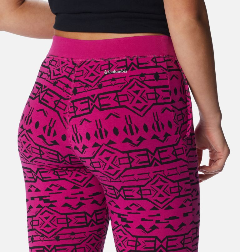 Holly Hideaway Legging | 666 | M, Color: Wild Fuchsia 80s Stripe Tonal, image 5