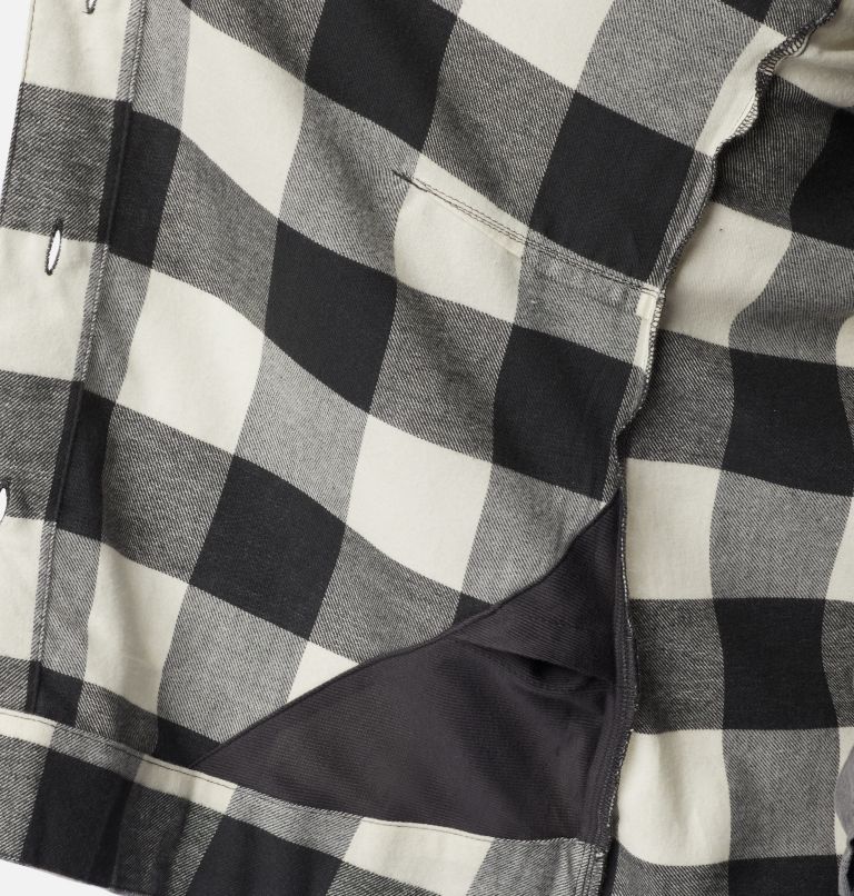 Women's Holly Hideaway Flannel Shirt, Color: Shark Buffalo Check, image 7