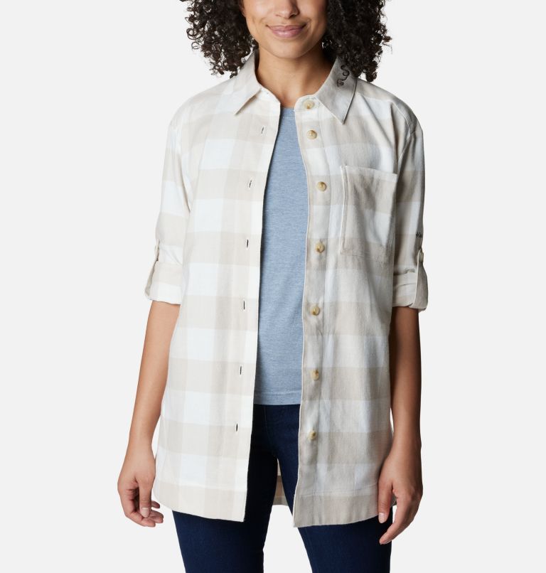 Holly Hideaway Flannel-Shirt für Frauen, Color: Sea Salt Buffalo Check, image 6