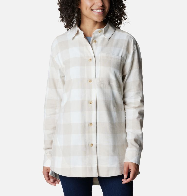 Holly Hideaway Flannel-Shirt für Frauen, Color: Sea Salt Buffalo Check, image 1