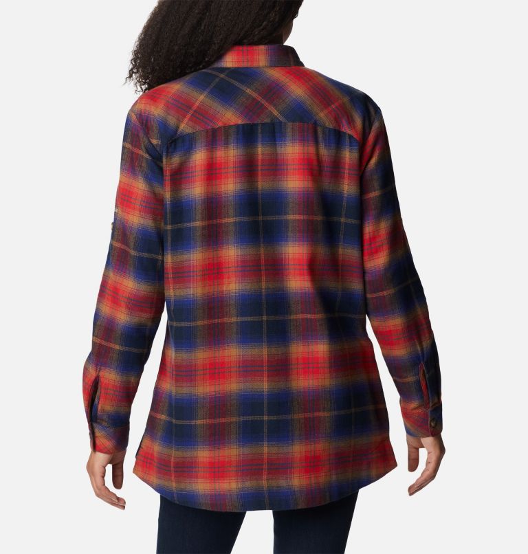 Thumbnail: Women's Holly Hideaway Flannel Shirt, Color: Nocturnal Multi Tartan, image 2