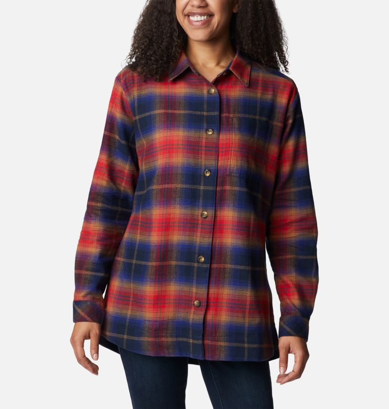 Women's Holly Hideaway Flannel Shirt, Color: Nocturnal Multi Tartan, image 1