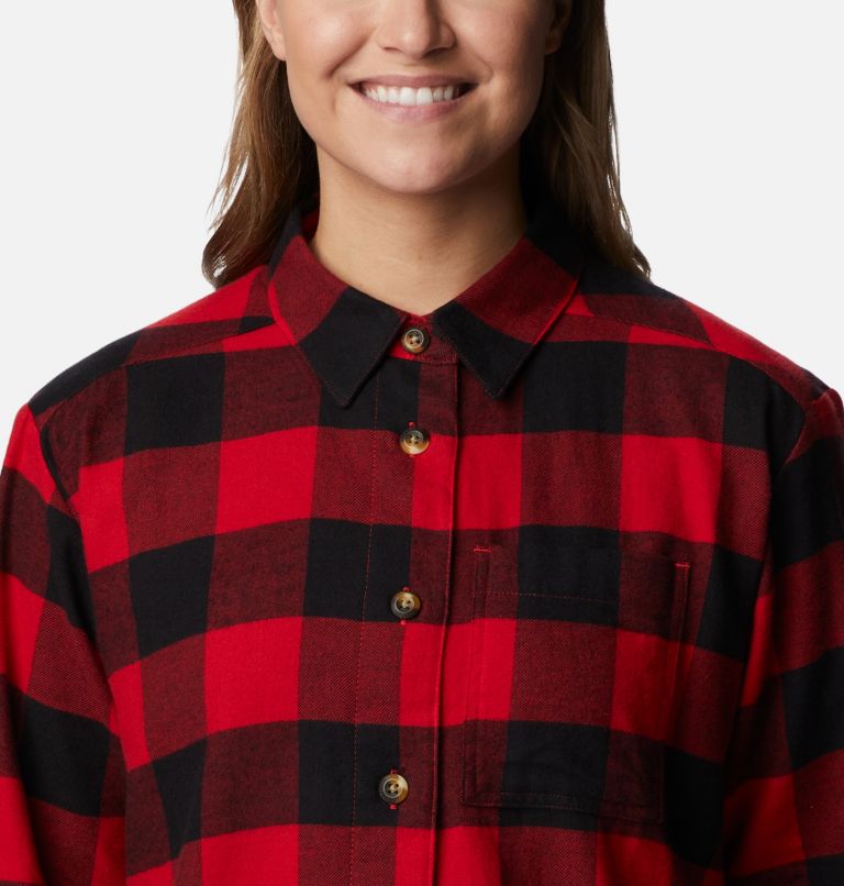 Women's Checkered & Plaid Shirts, Red Check Shirts