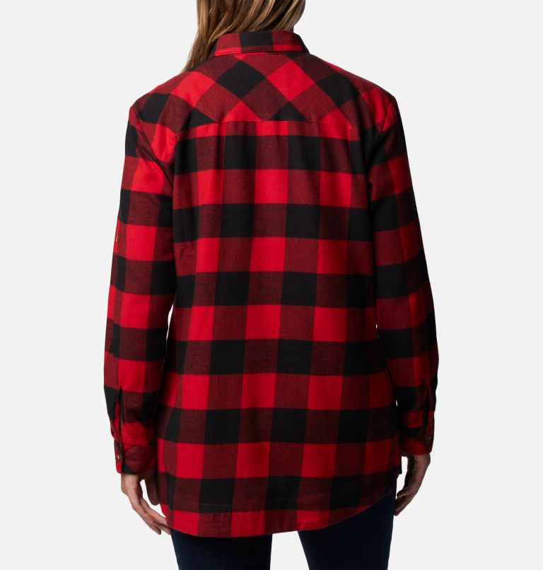 050936 AMBER WOMENS WARM HANDLE FLANNEL SHIRT