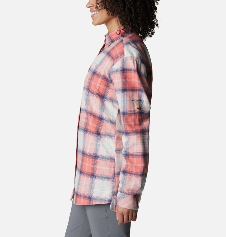 Holly Hideaway Flannel Shirt | 852 | XXL, Color: Faded Peach Ombre Tartan, image 3