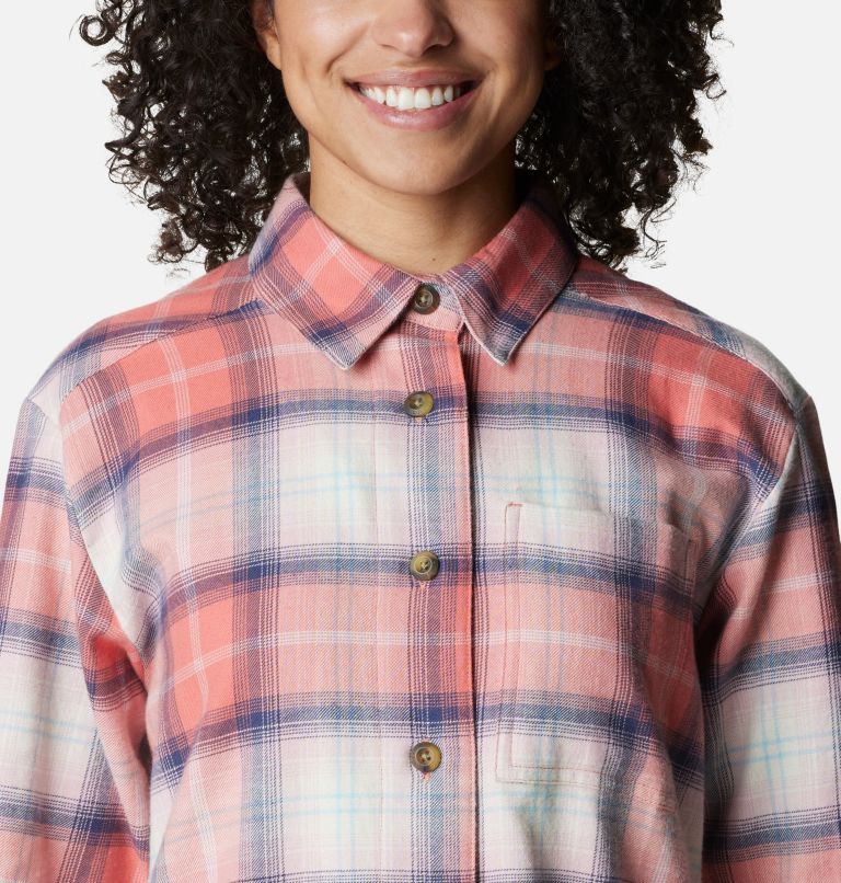 Holly Hideaway Flannel Shirt | 852 | XXL, Color: Faded Peach Ombre Tartan, image 4
