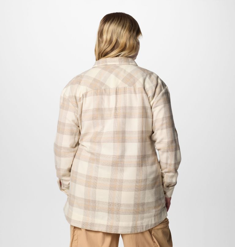 Women's Holly Hideaway Flannel Shirt - Plus Size, Color: Chalk Buffalo Tartan, image 2