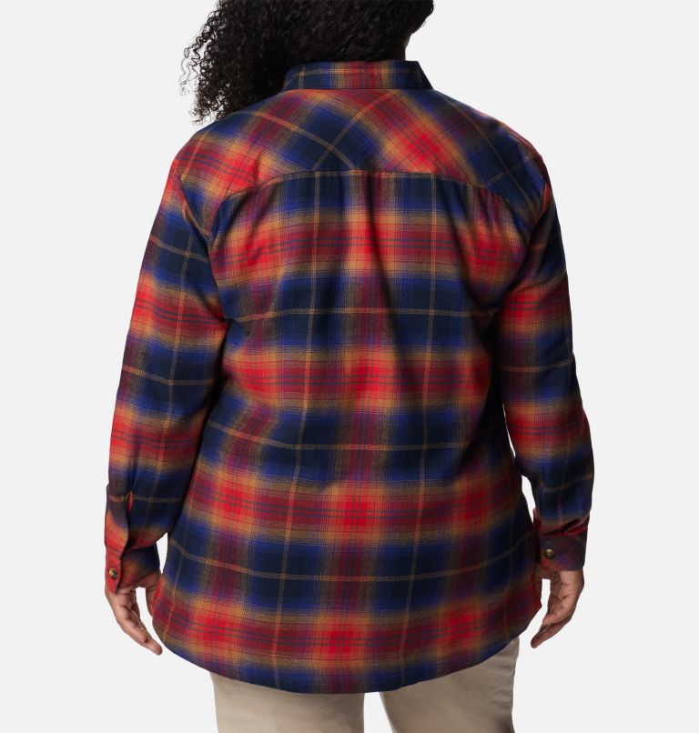 Thumbnail: Women's Holly Hideaway Flannel Shirt - Plus Size, Color: Nocturnal Multi Tartan, image 2