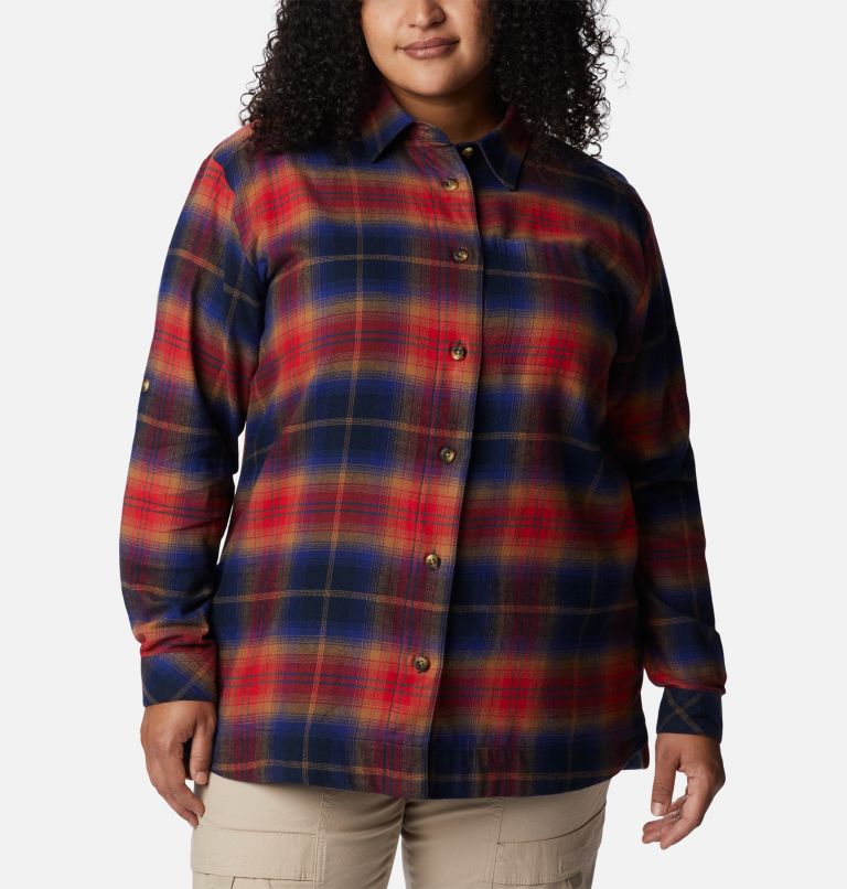 Thumbnail: Women's Holly Hideaway Flannel Shirt - Plus Size, Color: Nocturnal Multi Tartan, image 1