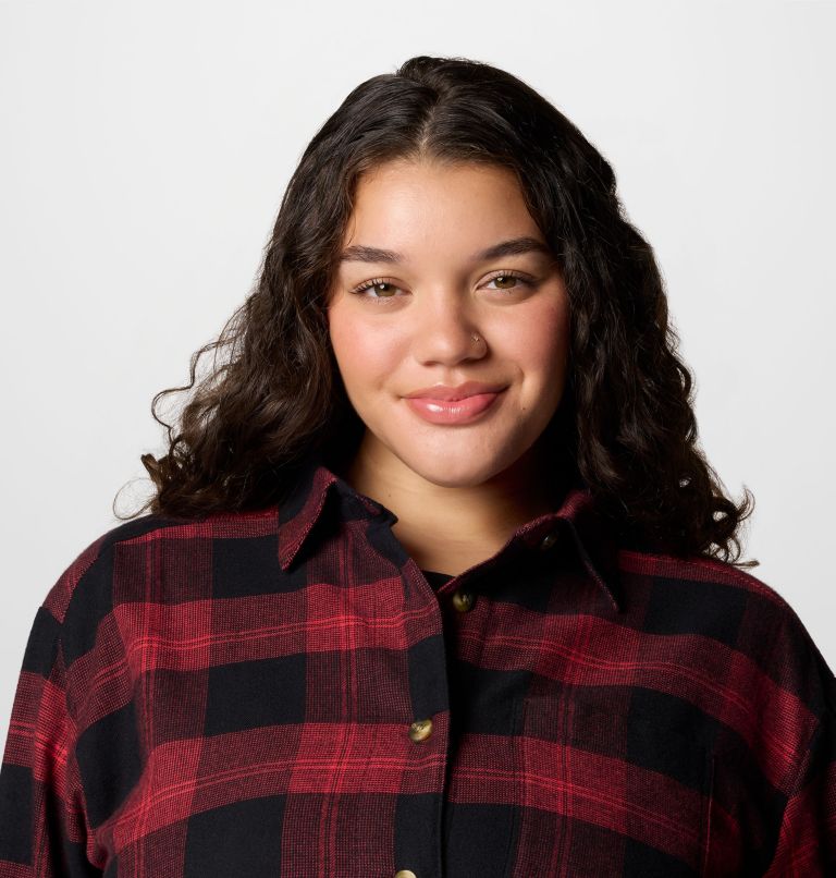 Chemise en flanelle Holly Hideaway Femme – Grande taille, Color: Daredevil Buffalo Tartan, image 5