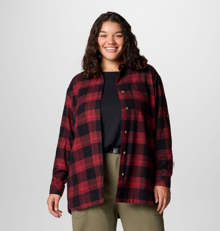 Chemise en flanelle Holly Hideaway Femme – Grande taille, Color: Daredevil Buffalo Tartan, image 1