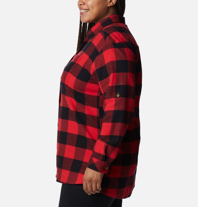 Chemise en flanelle Holly Hideaway Femme – Grande taille, Color: Red Lily Buffalo Check, image 3