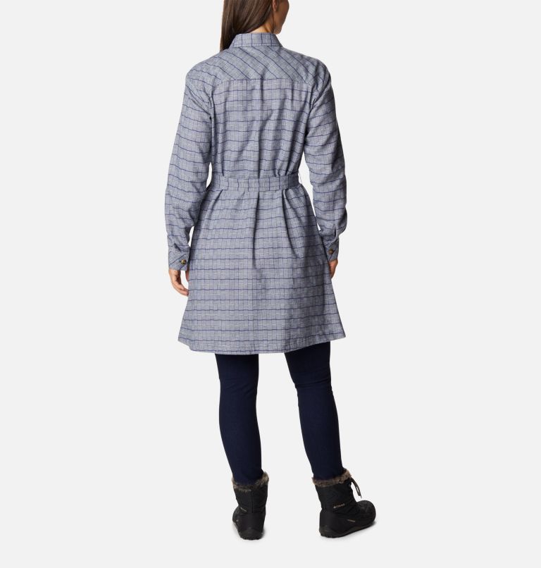 Thumbnail: Holly Hideaway Flannel Dress | 466 | M, Color: Nocturnal Twill, image 2
