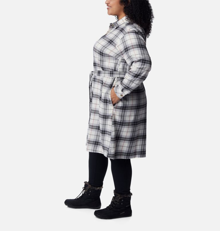 Robe en flanelle Holly Hideaway Femme – Grande taille, Color: Chalk Simple Tartan, image 3