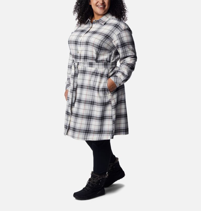Robe en flanelle Holly Hideaway Femme – Grande taille, Color: Chalk Simple Tartan, image 5