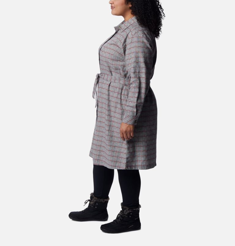 Thumbnail: Robe en flanelle Holly Hideaway Femme – Grande taille, Color: Chalk Twill, image 3