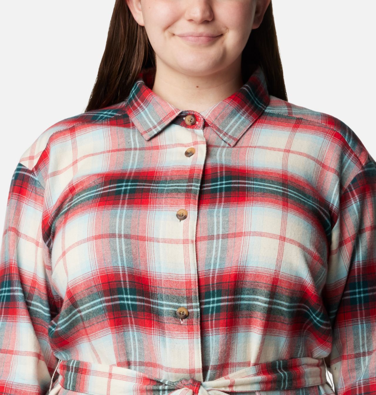 Women's Holly Hideaway™ Flannel Dress - Plus Size 4
