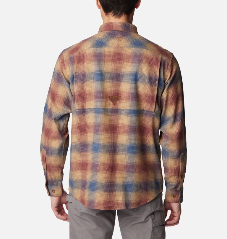 Men's PHG Roughtail Stretch Flannel Long Sleeve Shirt, Color: Zinc Buck Plaid, image 2