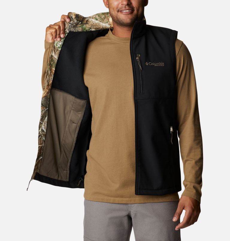 National Geographic, Men's Microfleece Vest Jacket, Color : Charcoal, Size : 95