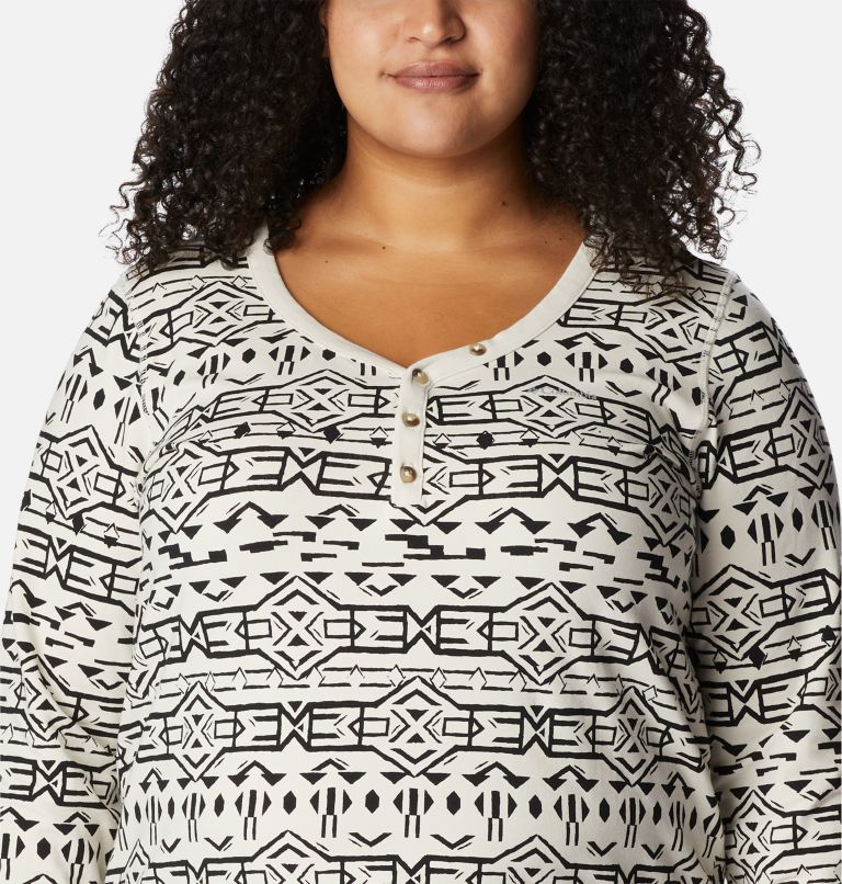 Haut à manches longues Holly Hideaway Femme – Grande taille, Color: Chalk 80s Stripe, image 4