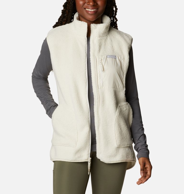 Women's Columbia Fleece Vest (Dark Gray)