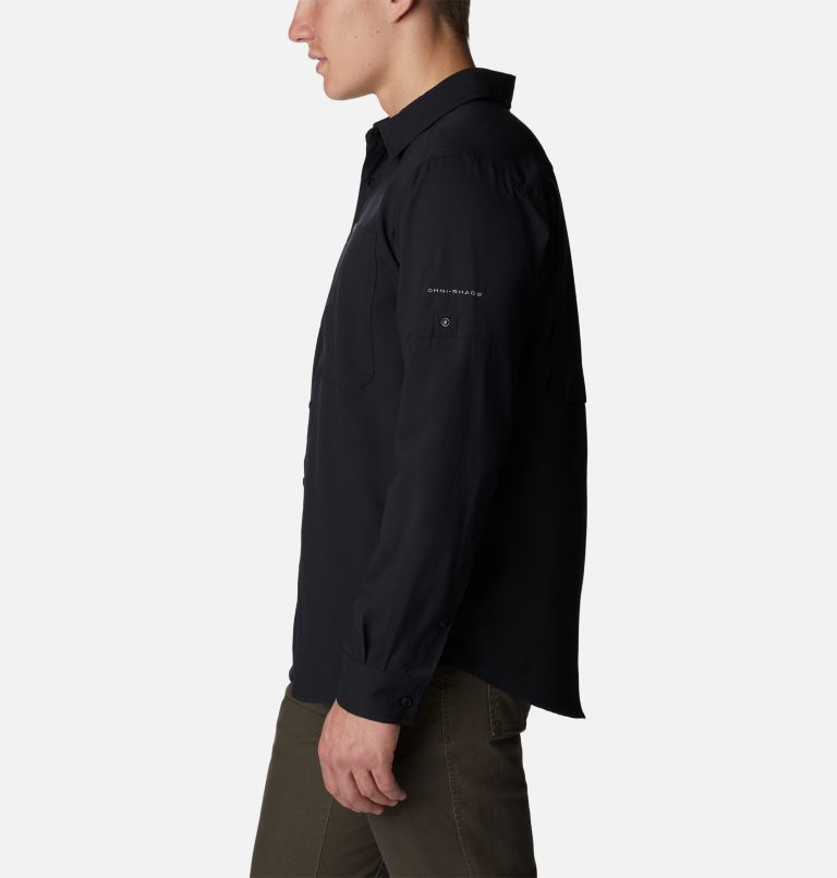 Men's Silver Ridge Utility Lite Long Sleeve Shirt, Color: Black, image 3