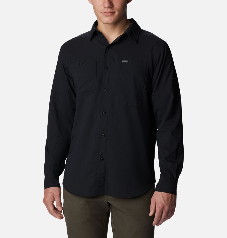 Men's Silver Ridge Utility Lite Long Sleeve Shirt, Color: Black, image 1