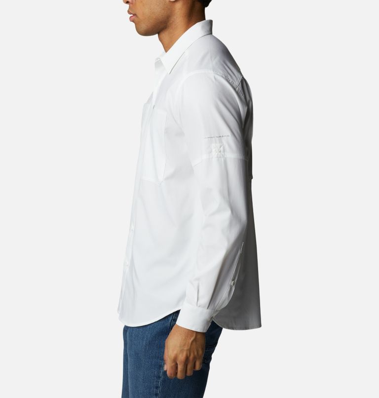 Thumbnail: Men's Silver Ridge Utility Lite Long Sleeve Shirt, Color: White, image 3