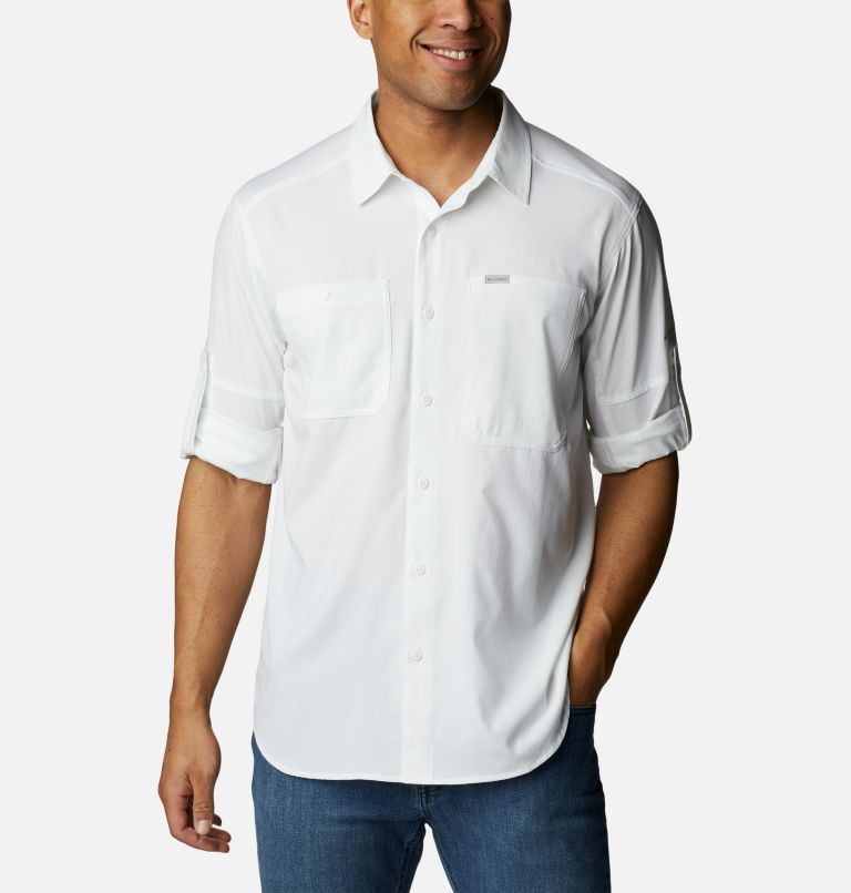 Thumbnail: Men's Silver Ridge Utility Lite Long Sleeve Shirt, Color: White, image 7