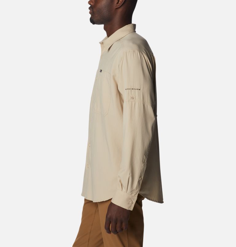 Men's Silver Ridge Utility Lite Long Sleeve Shirt, Color: Ancient Fossil, image 3