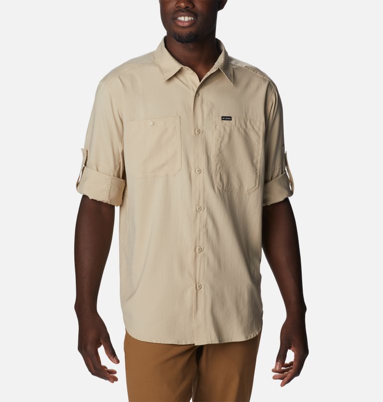 Men's Silver Ridge Utility Lite Long Sleeve Shirt, Color: Ancient Fossil, image 6