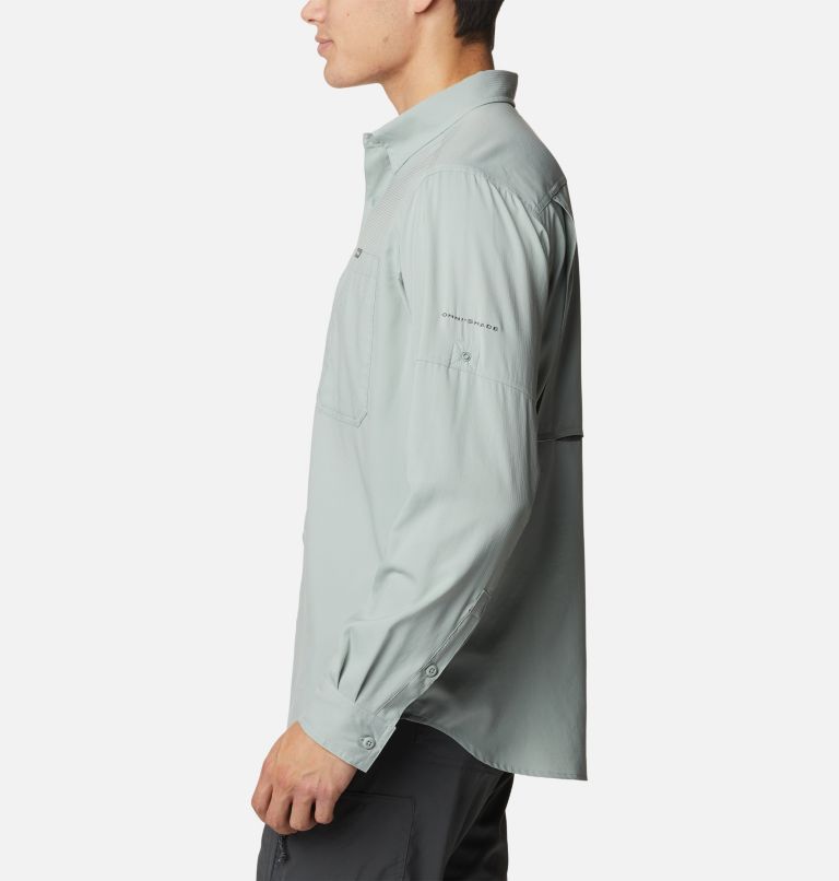 Men's Silver Ridge Utility Lite Long Sleeve Shirt, Color: Niagara, image 3