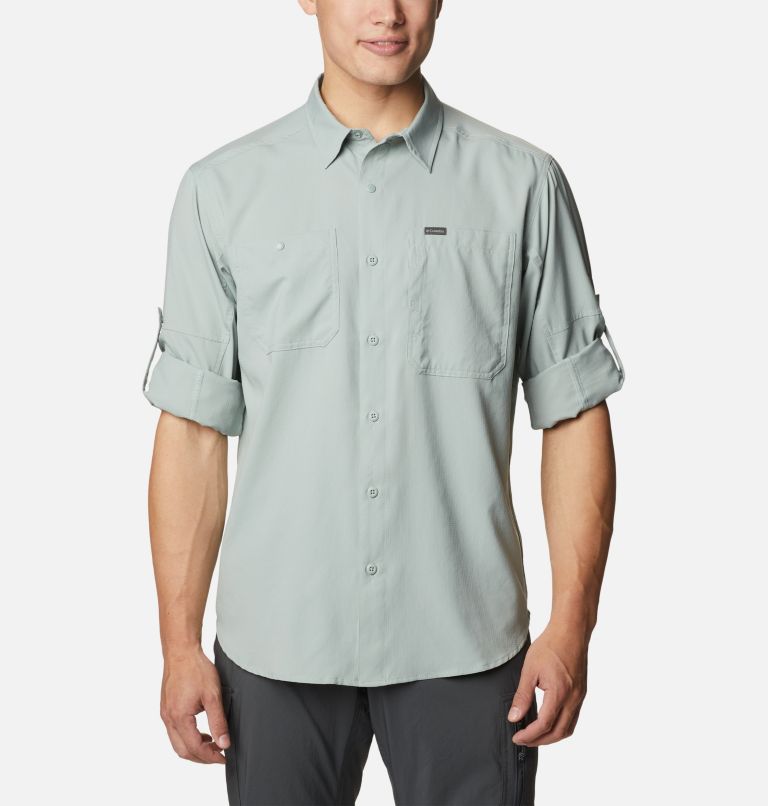 Men's Silver Ridge Utility Lite Long Sleeve Shirt, Color: Niagara, image 7